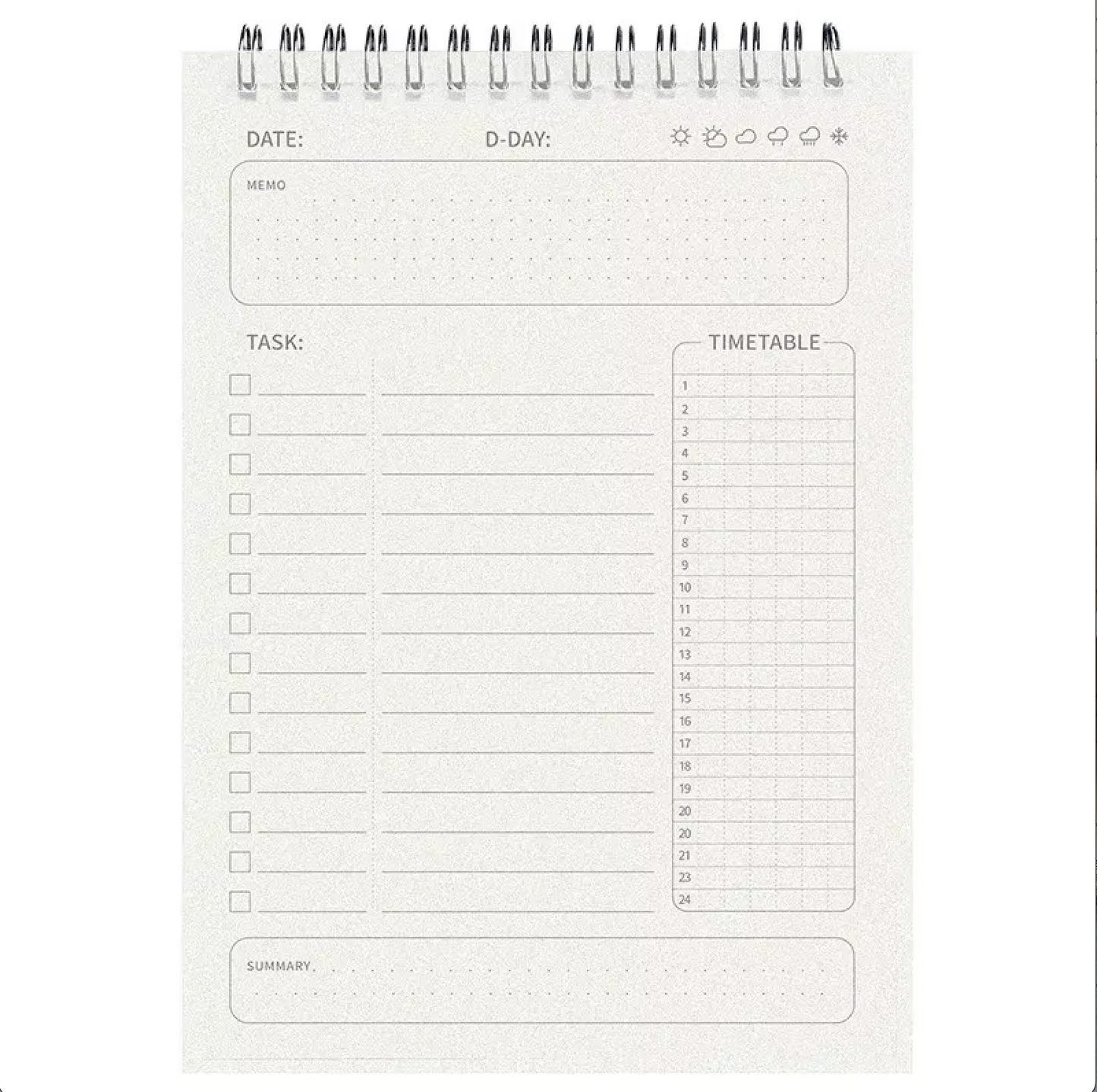 Korean Planner Notebook