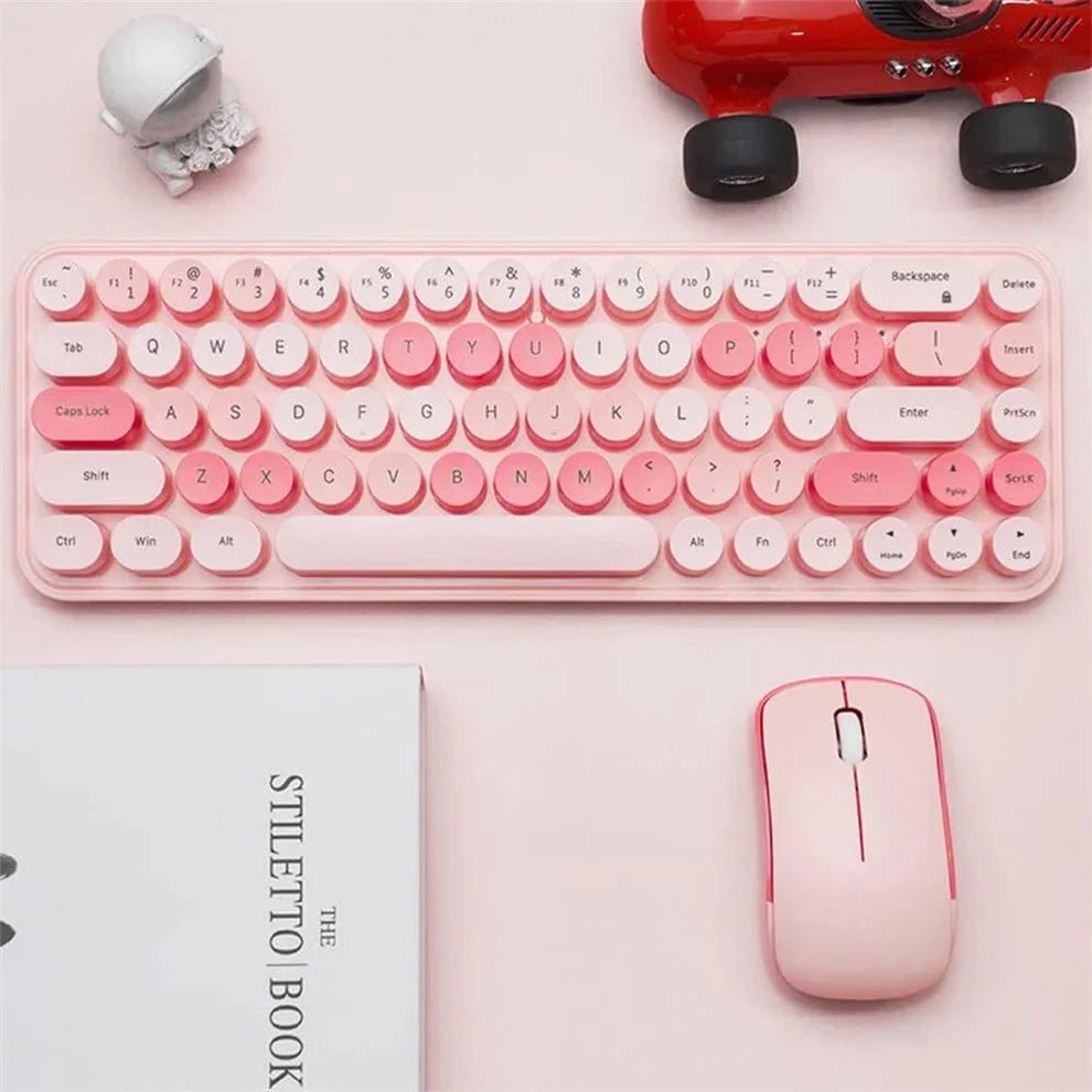 Pink Keyboard & Mouse